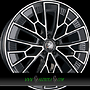 FONDMETAL 1972 9x20 5x114,3 ET34.00 glossy black machined