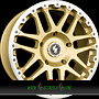  COMBAT CV 8x17 5x120 ET45.00 gold matt lip + cap polish