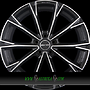  TOTALE 9,5x22 5x130 ET28.00 black diamond