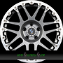  COMBAT CV 8x18 5x120 ET56.00 anthracite matt lip + cap polish