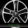  MAMMUT 5 7x17 5x114,3 ET45.00 nero s machined - schwarz glanz frontpoliert