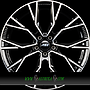 AEZ TORONTO 8x18 5x108 ET42.50 dark - schwarz glänzend frontpoliert