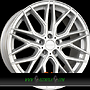 VALENCIA 8x18 5x108 ET45.00 silver diamond