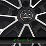 FONDMETAL 1972 9x21 5x120 ET26.00 glossy black machined