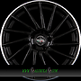  GOTICA 8x18 5x112 ET45.00 black glossy lip polished