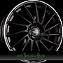  GOTICA 8x18 5x112 ET45.00 black glossy lip polished