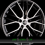  GLADIO 8x18 5x112 ET43.00 black glossy polished