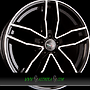  CANOVA 9x20 5x112 ET35.00 black glossy polished