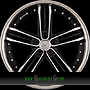 KESKIN KT11 Heaven 9,5x20 5x120 ET40.00 matt black front polish steel lip (mbfs)