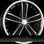 KESKIN KT11 Heaven 9,5x20 5x120 ET40.00 matt black front polish steel lip (mbfs)