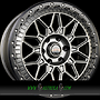 FONDMETAL BLUSTER 8x18 5x120 ET50.00 matt titanium black lip