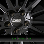 CMS C23 8x19 5x112 ET45.00 drb diamant horn schwarz
