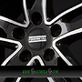 FONDMETAL HEXIS 8x18 5x112 ET48.00 glossy black machined