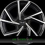 PLATIN P 107 7,5x19 5x112 ET49.00 diamant schwarz frontpoliert