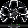 MAK APOLLO 7x17 4x98 ET33.00 black mirror face