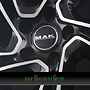 MAK APOLLO 7x17 4x98 ET33.00 black mirror face