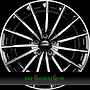 CMS C38 8x19 5x112 ET45.00 db diamant schwarz glanz