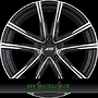 AEZ MONTREAL 7x18 5x114,3 ET38.00 dark - schwarz glänzend frontpoliert