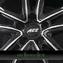 AEZ MONTREAL 7x18 5x114,3 ET38.00 dark - schwarz glänzend frontpoliert