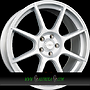 AXXION X2 7x17 5x100 ET37.00 race silber lackiert (rs)
