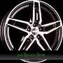 DBV 5DS 005 8x19 5x112 ET35.00 schwarz glänzend front poliert