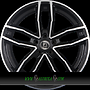  ALITO 9x20 5x112 ET35.00 nero s machined - schwarz glanz frontpoliert