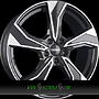 DEZENT KB 6,5x17 5x112 ET45.50 dark - schwarz frontpoliert