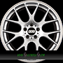 BBS CH-R  8x18 5x120 ET30.00 brillantsilber mit edelstahl anfahrschutz