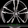  GIORGIONE 8x18 5x112 ET45.00 black glossy polished