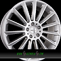 CARMANI CA 17 FRITZ 7,5x18 6x130 ET47.00 white silver (ws)