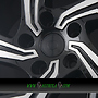  AC-521 8x19 5x112 ET39.00 black polished