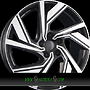  AC-521 8x19 5x112 ET39.00 black polished