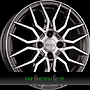 DOTZ LIMEROCK 6,5x16 4x108 ET25.00 dark - gunmetal frontpoliert