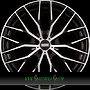 FONDMETAL MAKHAI 9x21 5x108 ET38.00 glossy black machined