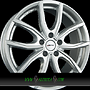 AUTEC VIDRON (VN) 7,5x18 5x112 ET40.00 brillantsilber
