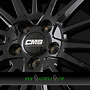 CMS C23 8x19 5x112 ET49.00 drb diamant horn schwarz