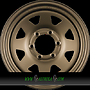 DOTZ DAKAR - Ohne Zubehör 7x16 6x139,7 ET24.00 bronze - bronze - offroad stahlfelge