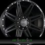  D88 8x18 5x120 ET48.00 matte black milled rivets (mbmr)