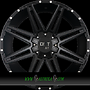  D88 8x18 6x120 ET45.00 matte black milled rivets (mbmr)