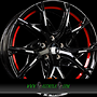 KESKIN KT24 8,5x19 5x112 ET30.00 black painted red inside (bpri)