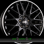 CMS C25 7,5x18 5x112 ET51.00 drb diamant horn schwarz