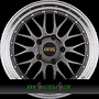 BBS LM 7,5x17 4x100 ET40.00 diamond black - felgenbett diamantgedreht