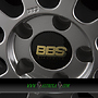 BBS LM 7,5x17 4x100 ET40.00 brillantsilber - felgenbett diamantgedreht