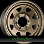 DOTZ DAKAR - Ohne Zubehör 7x17 6x120 ET44.00 bronze - bronze - offroad stahlfelge