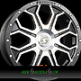  18HDX 8,5x18  ET53.00 satin black front poliert mit softhorn