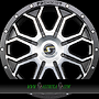  18HDX 8,5x18 5x112 ET45.00 satin black front poliert mit softhorn