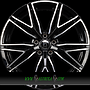  PREDATOR 9x19 5x120 ET40.00 nero s machined - schwarz glanz frontpoliert