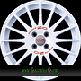 OZ SUPERTURISMO WRC 7x17 4x108 ET48.00 race white + red lettering