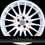 OZ SUPERTURISMO WRC 8x17 5x100 ET35.00 race white + red lettering