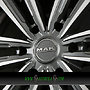MAK SAFARI 6 8x18 6x130 ET45.00 gun metal mirror face